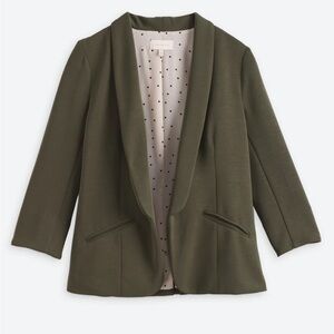 Skies Are Blue Olive Blazer